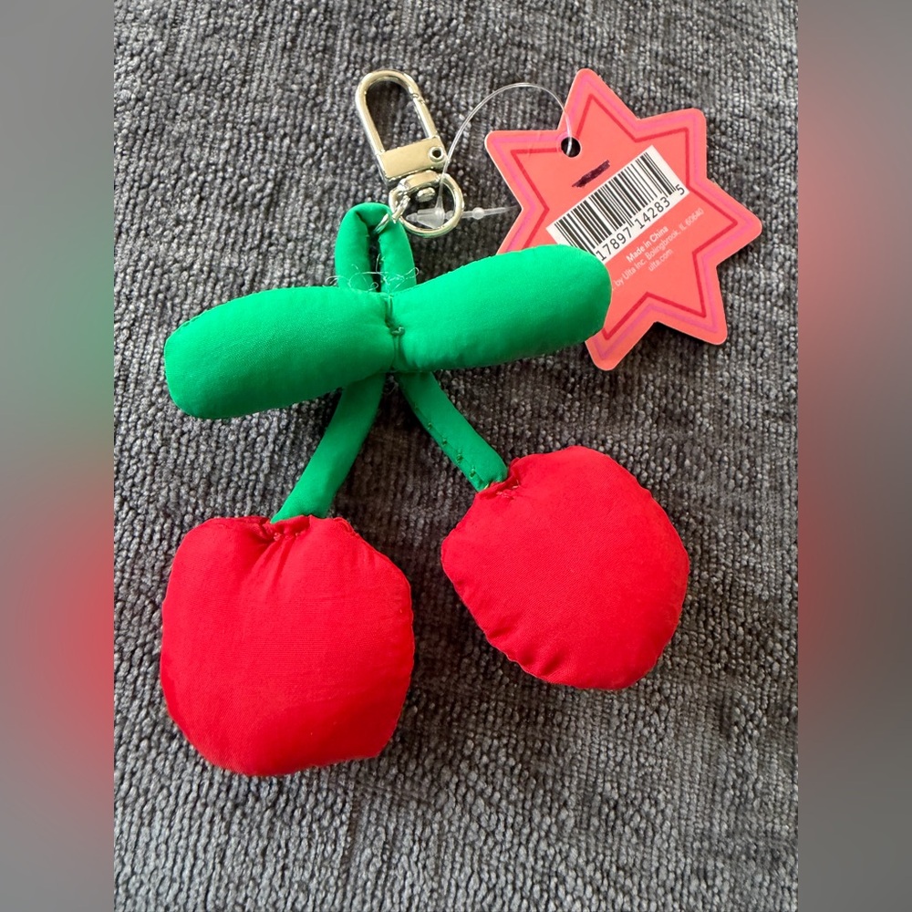 Cherry plush Keychain